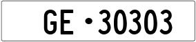 Truck License Plate